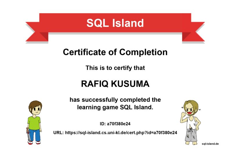 Sertif SQL